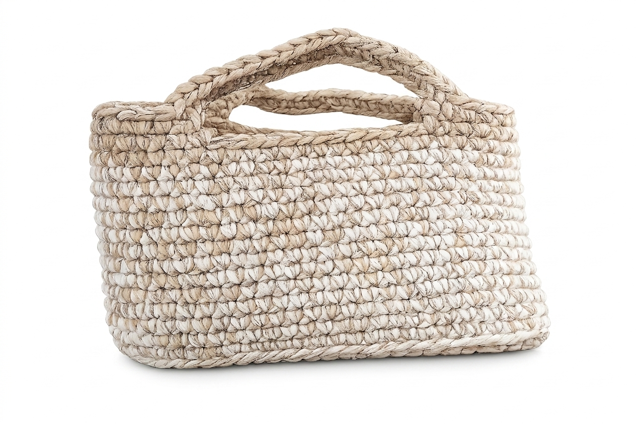 Sac à main type Alma beige/blanc